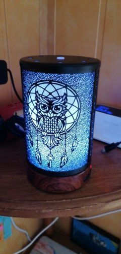 Metal Hand Painted Scent Diffuser With Lights 3.3oz photo review