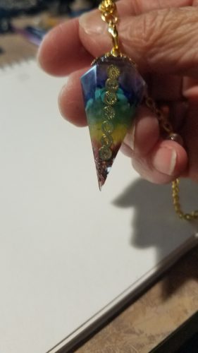 Orgonite Reiki Pendulum Natural Stone Chakra Amulet photo review