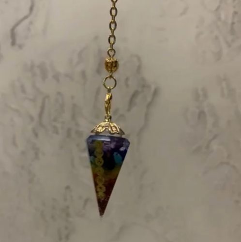 Orgonite Reiki Pendulum Natural Stone Chakra Amulet photo review