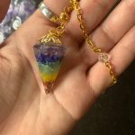 Orgonite Reiki Pendulum Natural Stone Chakra Amulet photo review