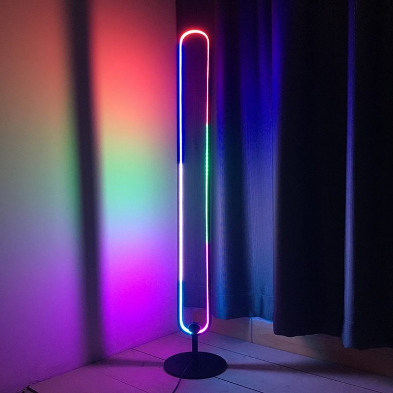 Modern Rgb Corner Floor Lamp For Living Room