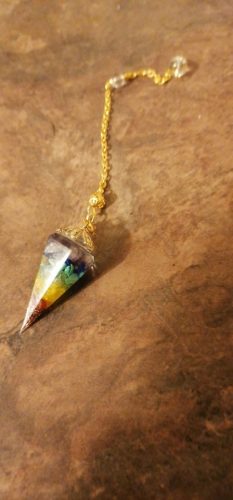 Orgonite Reiki Pendulum Natural Stone Chakra Amulet photo review